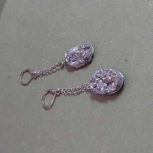 Sparkly druzy earrings